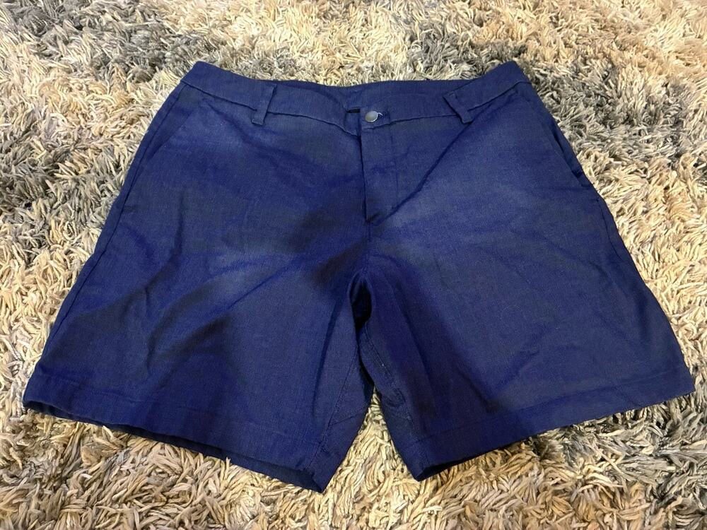 Lululemon Commission Classic Fit Shorts Mens 36x7 Dark Navy (No Tag) Warpstreme